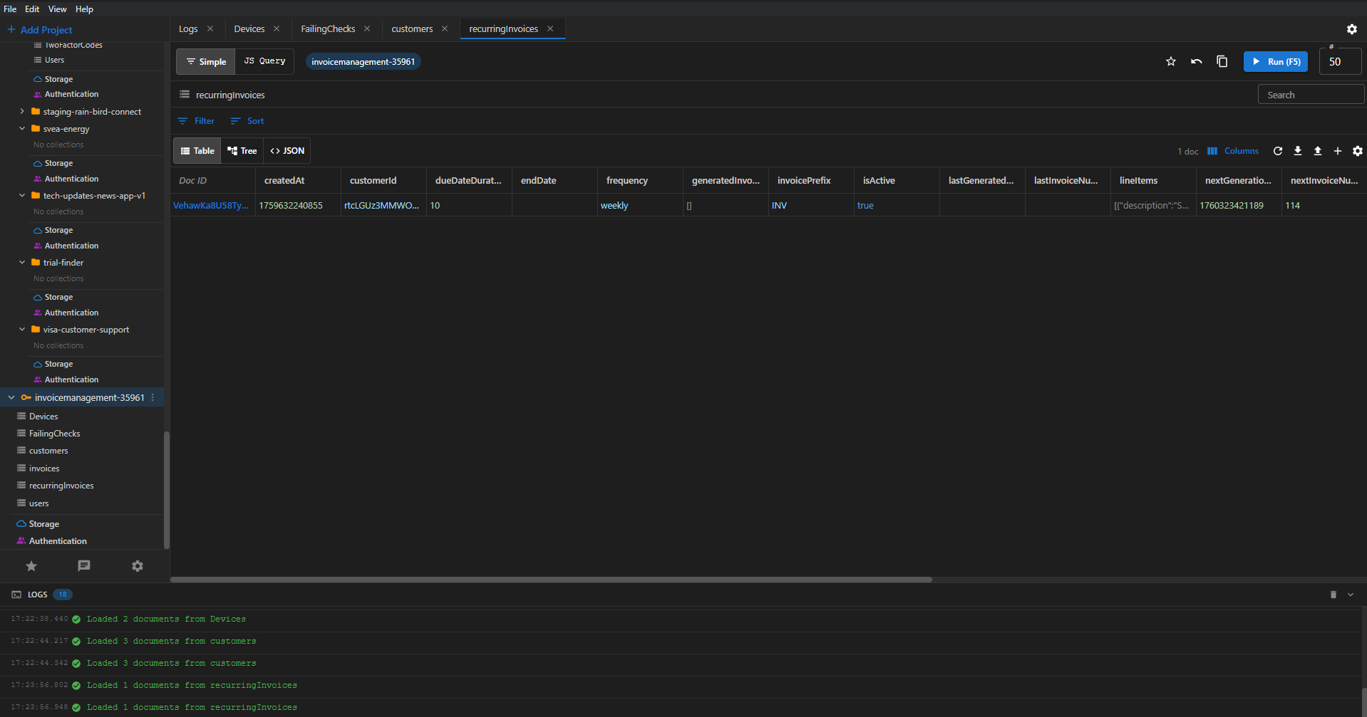 Firestudio - Firebase GUI Client Screenshot